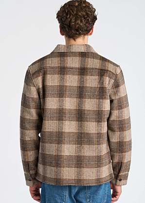 Lindbergh Villane švarkas Brushed Check Overshirt
