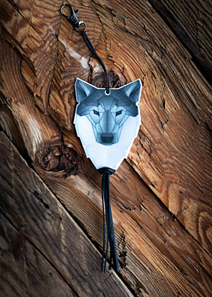 Softreflector atšvaitas Origami Wolf