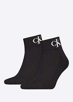Calvin Klein kojinės Quarter Monogram 2 poros