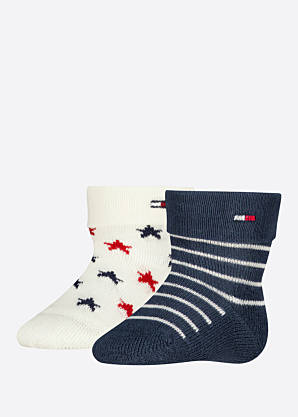 Tommy Hilfiger kojinės Fold Over Abs 2 Pack