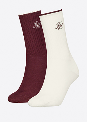 Tommy Hilfiger kojinės Monogram Lurex 2 Pack
