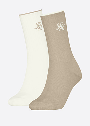 Tommy Hilfiger kojinės Monogram Lurex 2 Pack