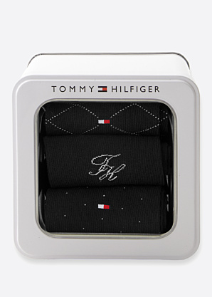Tommy Hilfiger kojinės Monogram 3 Pack dovanų dėžutėje