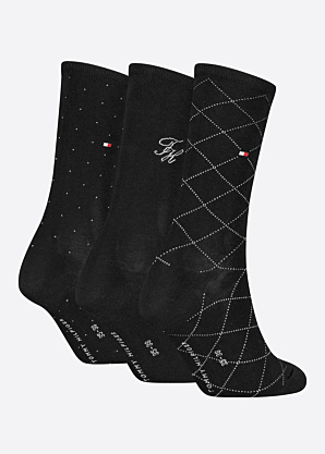 Tommy Hilfiger kojinės Monogram 3 Pack dovanų dėžutėje