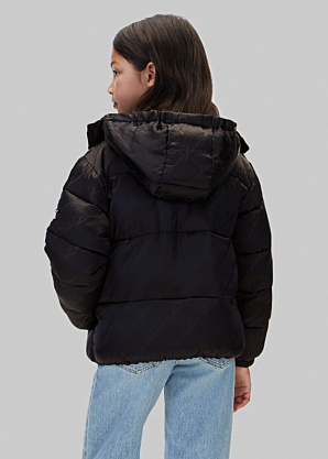 Calvin Klein dygsniuota žiemine striuke Logotipas Jacquard