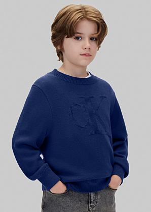 Calvin Klein megztinis Logotipas Intarsia
