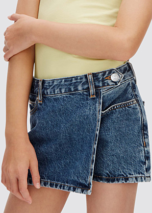 Calvin Klein sijonas Denim Wrap Beckford Wash