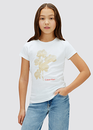 Calvin Klein marškinėliai Flower Slim