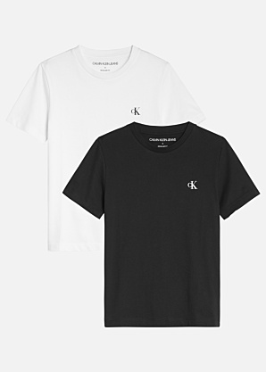 Calvin Klein marškinėliai Monogram Top 2tk