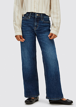 Calvin Klein džinsai Hr Wide Leg Auth Dark Bl Dnm