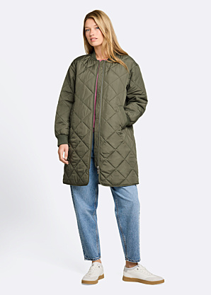 Tom Tailor dygsniuotas pavasario–rudens paltas