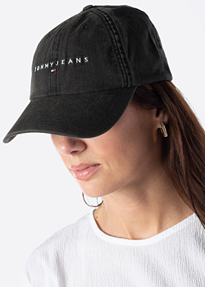 Tommy Jeans kepurė Linear Logotipas