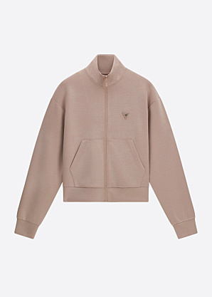 Guess džemperis Olympe High Neck Full Zip