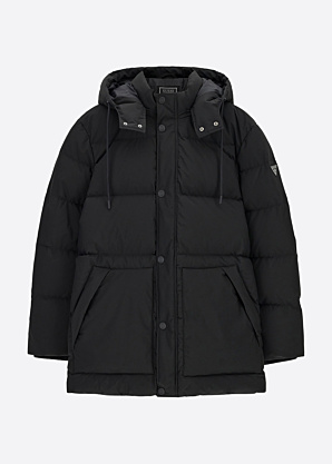 Guess žieminė pūkinė striukė Real Down Midlenth Puffa