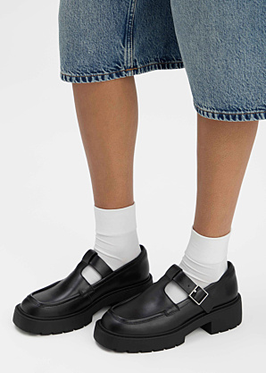 Calvin Klein Loaferiai Chunky Loafer Tbar Pol Lth