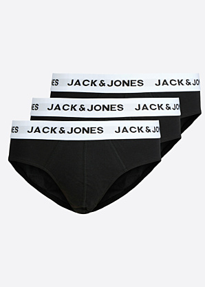 Jack & Jones kelnaitės Mason solid briefs 3-pack