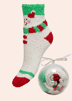 Only kalėdinės kojinės Christmas dovanų dėžutėje