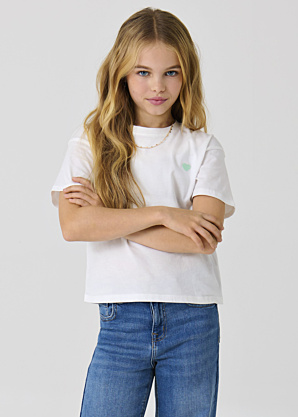 Only marškinėliai Maiken Life Cropheart