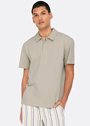 Only & Sons Su trumpomis rankovėmis polo marškinėliai Kian