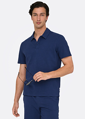 Only & Sons Su trumpomis rankovėmis polo marškinėliai Kian