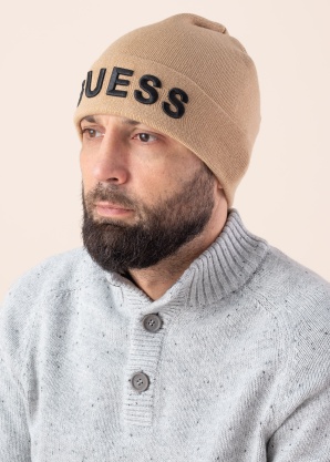 Guess žieminė kepurė Maxi Logotipas