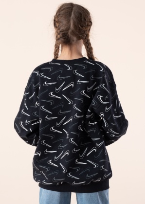 Nike džemperis Nsw Club Flc Ovrszd Crw Logotipas