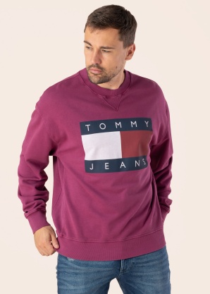 Tommy Jeans džemperis Tjm Rlx Big Flag Cneck Ext