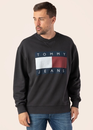 Tommy Jeans džemperis Tjm Rlx Big Flag Cneck Ext