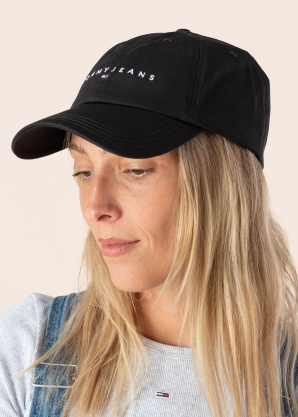 Tommy Jeans kepurė Linear Logotipas