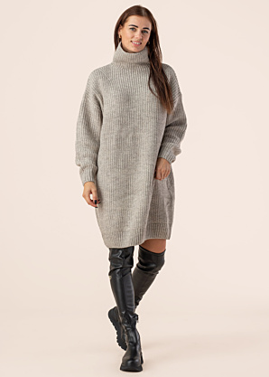 SuperDry megzta suknelė Chunky Rib