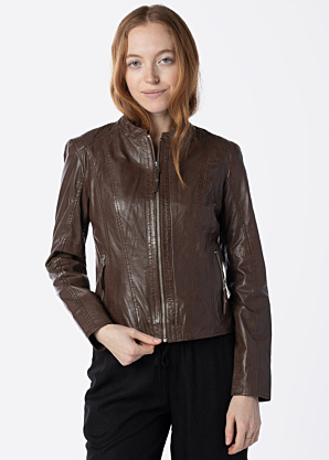 Saki odinė striukė Dara