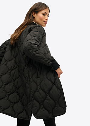 SuperDry pavasario-rudens paltas Longline Quilted Liner