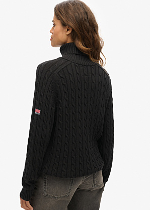 SuperDry megztinis Slouchy Cable Roll Neck