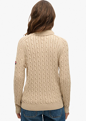 SuperDry megztinis Slouchy Cable Roll Neck