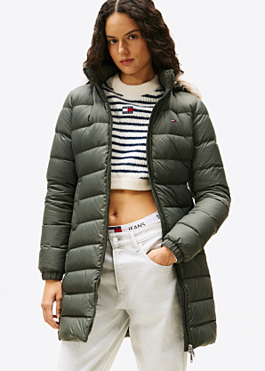 Tommy Jeans pūkinis paltas