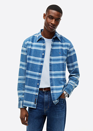 Tommy Jeans marškiniai Reg Pattern Corduroy
