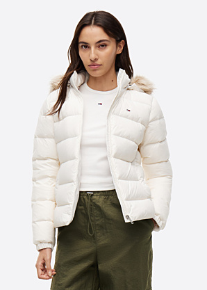Tommy Jeans žieminė pūkinė striukė pūkinė striukė Basic