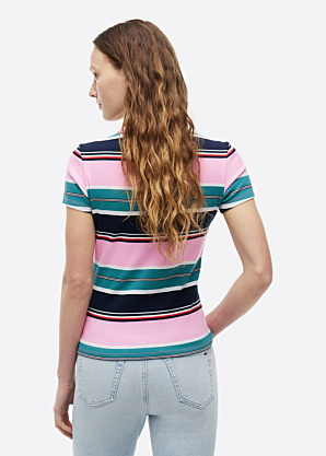 Tommy Jeans marškinėliai Slim Essential Rib