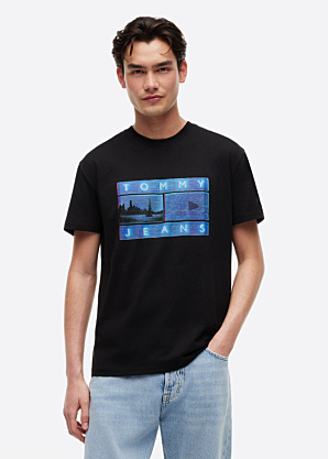 Tommy Jeans marškinėliai Reg Photo Flag