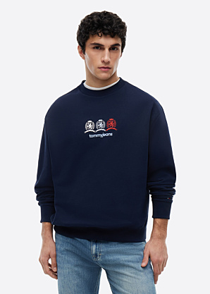Tommy Jeans džemperis Rlx Multi Crests Cneck