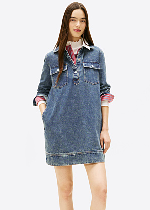 Tommy Jeans džinsinė suknelė