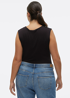 Vero Moda Curve viršutiniai marškinėliai Rosa