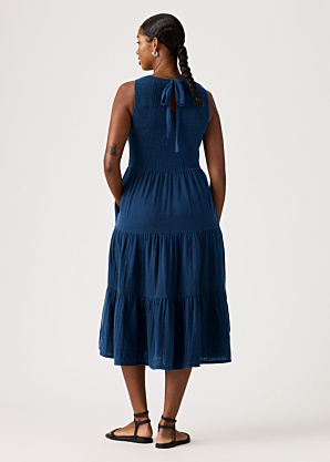Levi's suknelė High Neck Smocked Dress