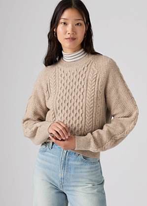 Levi's megztinis Jolie Cable Crewneck