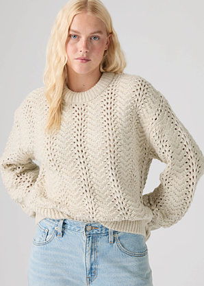 Levi's megztinis Charlotte Pointelle Crewneck