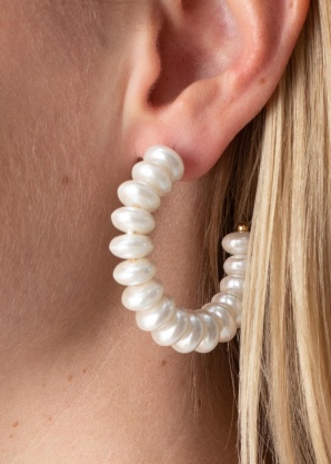 Pieces auskarai Hoop