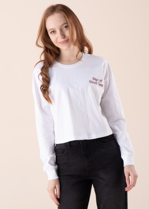 Only marškinėliai ilgomis rankovėmis