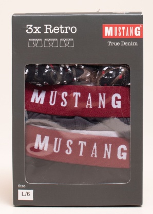 Mustang apatini aidėžutėje 3 vnt. Spausdinti Words