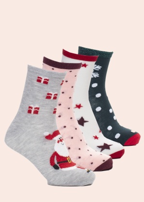 Vero Moda kojinių dovanų dėžutė 4 poros