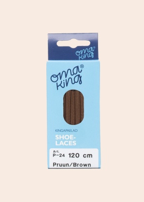 Oma King batų raišteliai rudi 120cm